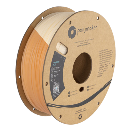 PolyLite PLA UV Colour Changing - Natural to orange