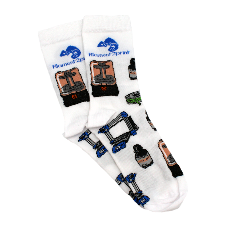 Calzini ostampa 3D - bianco