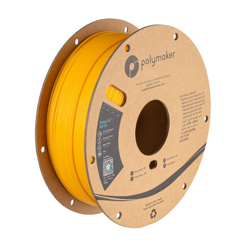 PolyLite PETG Yellow 1.75 1 kg