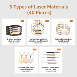 LaserPecker Premium Metallschneidmaterial Kit (40 Teile)