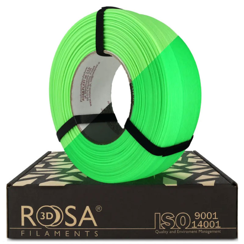 Rosa3D Refill PLA Starter Glow in The Dark - Neon Green