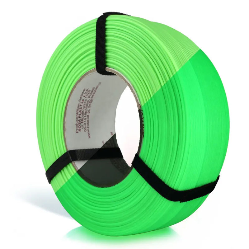 Rosa3D Refill PLA Starter Glow in The Dark - Neon Green