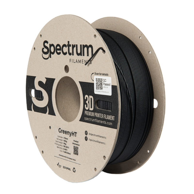 Filament GreenyHT 1.75mm TRAFFIC BLACK 1kg (RAL 9004)